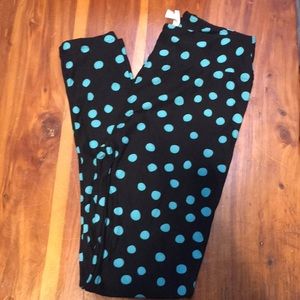 New OS LuLaRoe polka dot leggings